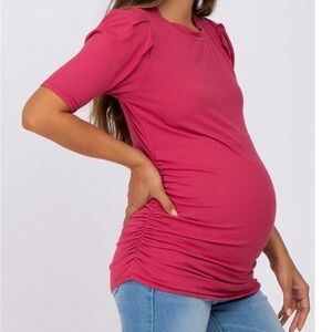 Pinkblush maternity top rouched
